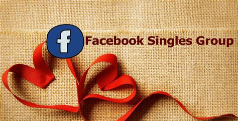 singles groups on facebook